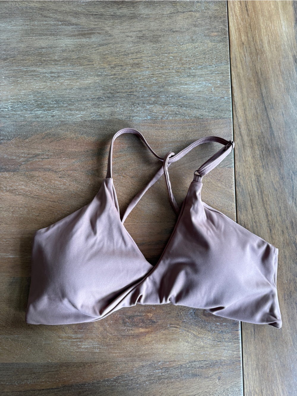 Minimalist Mauve Triangle Bralette - Women sports bra